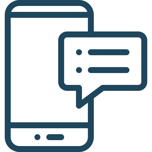 Phone with Text Message